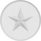 Ekena Millwork Standard Grayson Star Rosette With Rounded Edge, 5"W x 5"H x 1/2"P ROSP050X050X050GRY08 - alternate 4